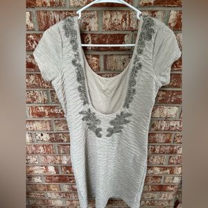 Free People Open Back Beaded Bodycon Party Dress